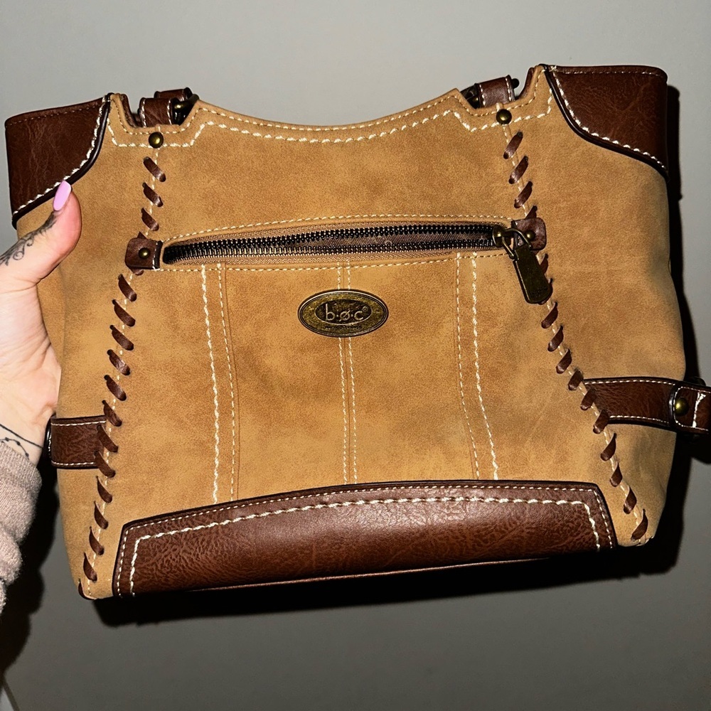 b.o.c. Two-Tone Brown Shoulder Bag